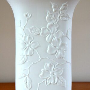 Vase blanc Kaiser Germany faience – porcelaine – Biscuit vintage 4