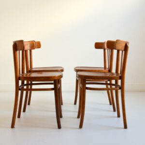 4 chaises bistrots années 50 vintage 14