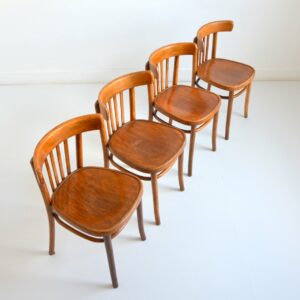 4 chaises bistrots années 50 vintage 2