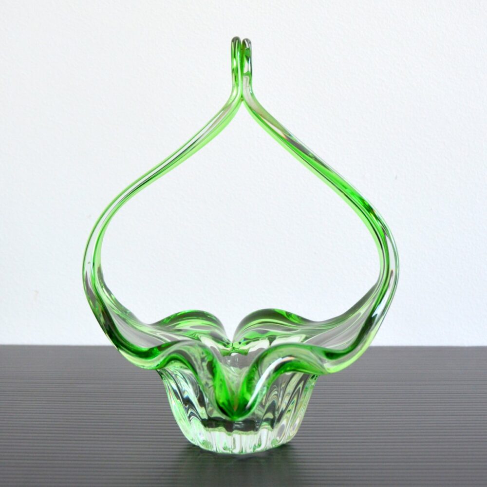 Coupe / Vide poche / Vase en cristal Val Saint Lambert vintage 1960s