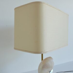 Lampe de table en laiton coquille de Nautilus 1970 vintage 35