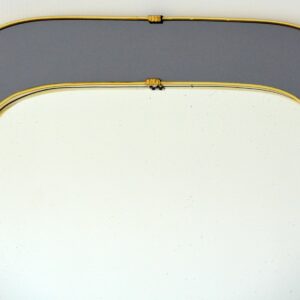 Grand Miroir forme libre laiton 1950 vintage 6