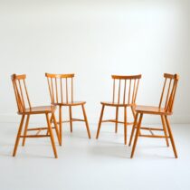 4 chaises Pastoe teck 1960 vintage 3