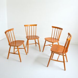 4 chaises Pastoe teck 1960 vintage 4