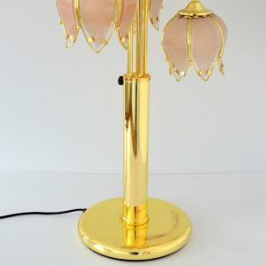 Lampe fleur de Lotus Regency 1970 vintage 23