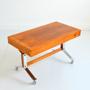 Table basse : Table d’appoint scandinave teck 1960 vintage 1