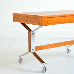 Table basse : Table d’appoint scandinave teck 1960 vintage 3