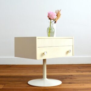 Table de chevet pieds tulipe 1960 vintage 6