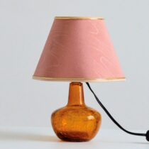 Petite lampe en verre craquelé vintage 11