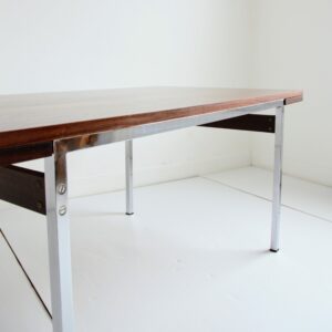 Table à manger avec rallonges Danoise : Scandinave palissandre 1950 vintage 22