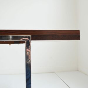 Table à manger avec rallonges Danoise : Scandinave palissandre 1950 vintage 9