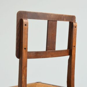 6 chaises Pierre Cruege Bois et paille 1950 vintage 20