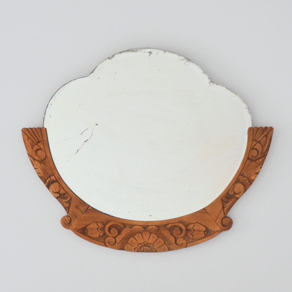 Ancien miroir Art Déco vintage 1930