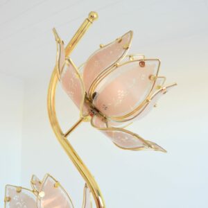 Lampadaire : Lampe de sol Lotus 1970 vintage 10