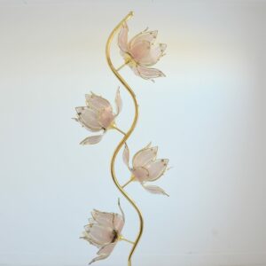 Lampadaire : Lampe de sol Lotus 1970 vintage 15