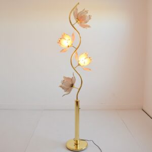 Lampadaire : Lampe de sol Lotus 1970 vintage 18