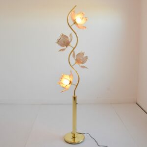 Lampadaire : Lampe de sol Lotus 1970 vintage 20