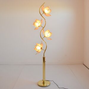 Lampadaire : Lampe de sol Lotus 1970 vintage 21