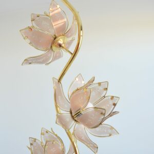 Lampadaire : Lampe de sol Lotus 1970 vintage 5