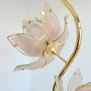 Lampadaire : Lampe de sol Lotus 1970 vintage 9