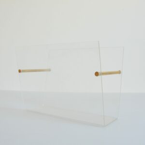 Porte revues David Lange Roche Bobois plexiglas 1970 vintage 9