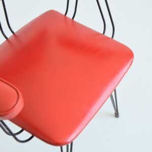 Fauteuil : chaise 1950 pieds Eiffel vintage 15