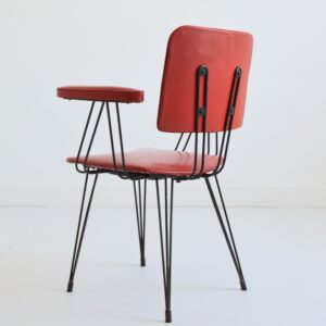 Fauteuil : chaise 1950 pieds Eiffel vintage 30