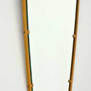 Miroir forme libre en laiton massif 1950 vintage 7