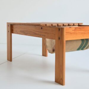 Table basse : porte revues brutaliste 1970 vintage 10