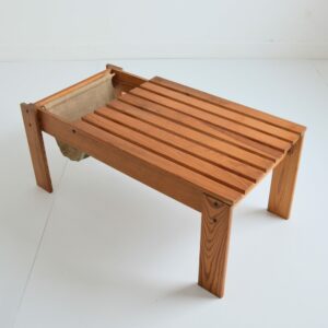 Table basse : porte revues brutaliste 1970 vintage 19