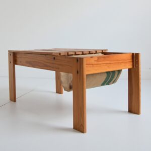 Table basse : porte revues brutaliste 1970 vintage 8