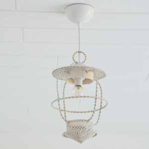 Lanterne : suspension Mathieu Mategot métal perforé design 1950 vintage 1