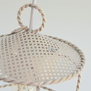 Lanterne : suspension Mathieu Mategot métal perforé design 1950 vintage 16