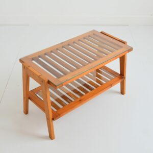 Table basse double plateau années 70 vintage 1