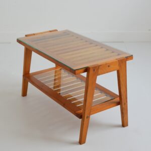 Table basse double plateau années 70 vintage 13