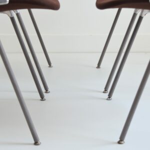 4 chaises Giancarlo Piretti par Castelli Italie 1970 vintage 22