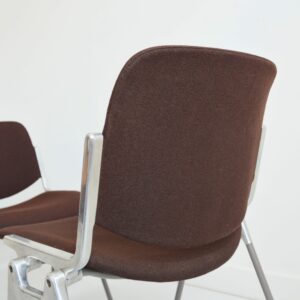 4 chaises Giancarlo Piretti par Castelli Italie 1970 vintage 24