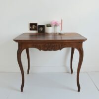 Ancienne table à manger en chêne massif 1930 vintage 29