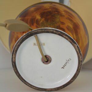 Lampe de table Art Déco en verre fumé ambré 1930 vintage 17