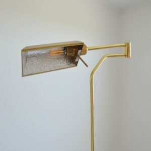 Liseuse en laiton : Lampe de sol 1970 vintage 5