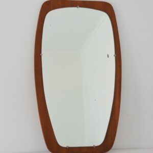 Miroir scandinave teck 1960 vintage 12