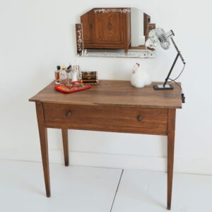 Ancienne console – Table en chêne massif vintage 1