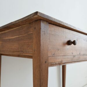 Ancienne console – Table en chêne massif vintage 12