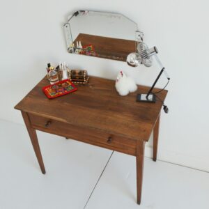 Ancienne console – Table en chêne massif vintage 8