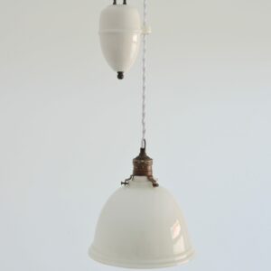 Suspension Monte et baisse Art déco opaline 1920 vintage 10