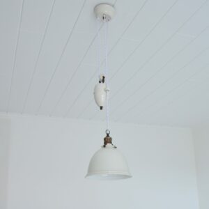 Suspension Monte et baisse Art déco opaline 1920 vintage 16