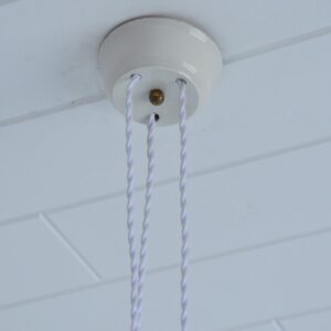 Suspension Monte et baisse Art déco opaline 1920 vintage 3