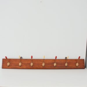 Ancien Grand porte manteaux mural 1950 vintage 1