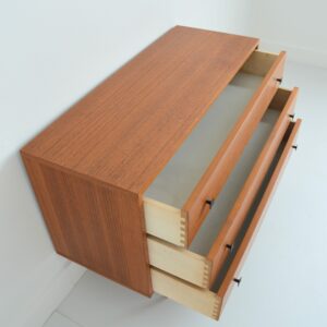Commode 3 tiroirs 1960 scandinave vintage 12