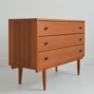 Commode 3 tiroirs 1960 scandinave vintage 15